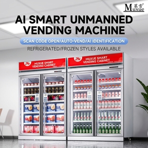 Distributeur automatique intelligent IA 24h/24 en libre-service avec paiement automatique et réfrigérateur de distribution sans personnel pour hall d'immeuble et cantine de bureau - Product Image 1