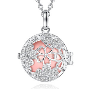 Collana con Campanella dei Desideri per Donne in Gravidanza, Gioiello Musicale Angel Chime Caller Bell - Product Image 1