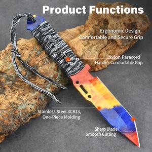 Cuchillo de Pesca y Camping en Oferta, Cuchillo de Acero Inoxidable de Hoja Fija, Cuchillos Profesionales para Pesca Submarina, Cuchillo de Buceo en Agua Salada, Cuchillo de Camping - Product Image 3