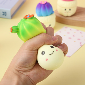 Juguete de Peluche de Cactus, Juguete Musical Antiestrés, Juguete Sensorial de Silicona para Apretar, Decoración de Escritorio para Niños y Adultos - Product Image 3