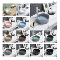 Cupc coloré mat ne se décolore jamais design lavabo bagno comptoir nouveau produit nouveau modèle en gros lavabo en céramique