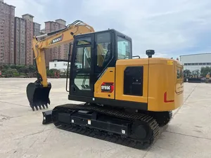 Excavadora hidráulica de cadenas avanzada SY95C premium para construcción industrial, movimiento de tierras y trabajos de cimentación - Product Image 1