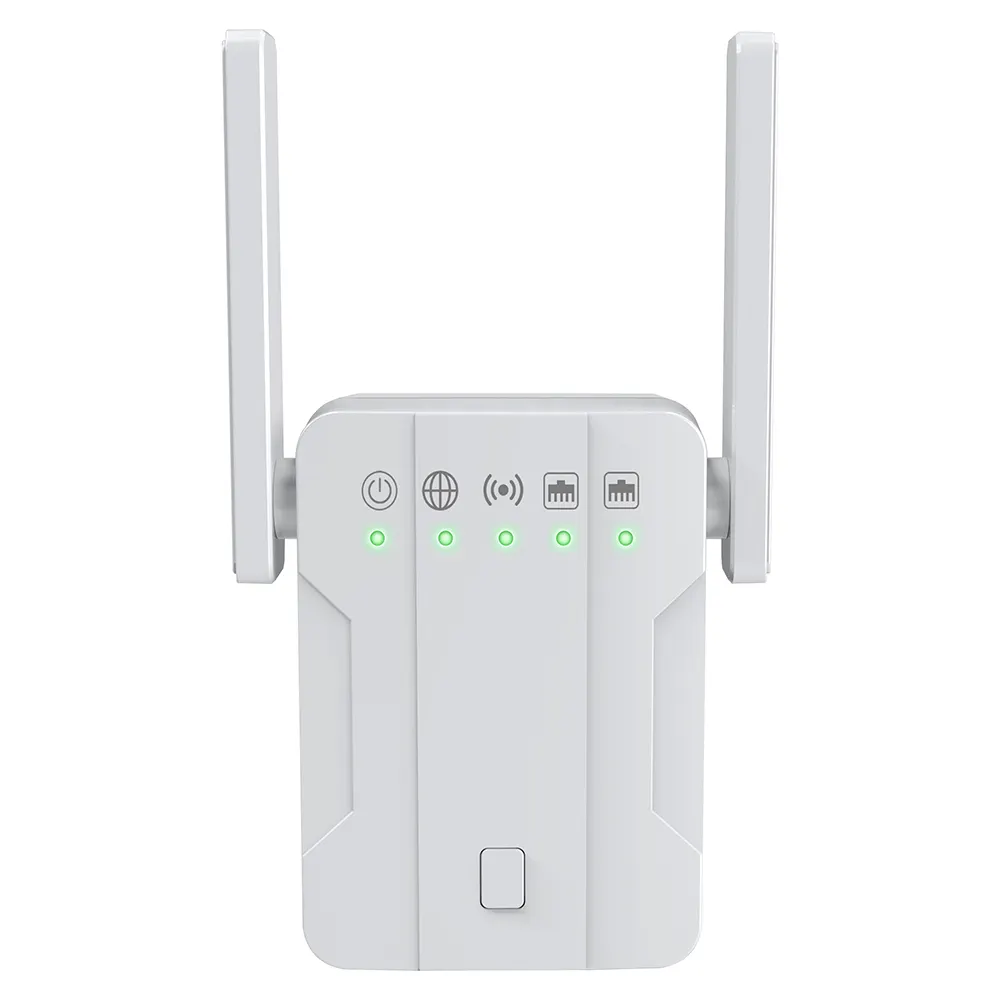 1200Mbps 2.4GHz/5GHz Dual Band AP Wireless Wifi Repeater AC Extender Signal Booster With 4 External Antennas