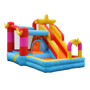 تأجير معدات حفلات للأطفال قلعة تصميم مبتكر للنجوم نايلون قابل للنفخ x x ox من السهل الإعداد - Product Image 6