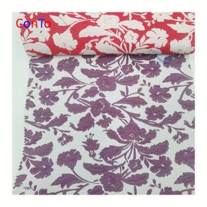 Nuovo Tessuto Jacquard Floreale in Poliestere per Pantaloni Eleganti - Product Image 5