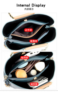 Bolsos de Mano de Diseñador de Alta Calidad para Mujer, Bolsos de Hombro de Cuero PU de Lujo, Bolsos de Moda para Mujer al por Mayor - Product Image 6