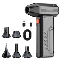 Ventilateur à turbine portatif, moteur sans balais, taille compacte et mini, rechargeable par USB, vent puissant, D02