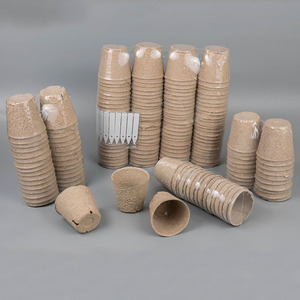 Gran oferta, bandeja de plántulas de pulpa de vivero desechable ecológica para cría en casa, macetas y tapas degradables - Product Image 5