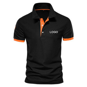 Vente en gros de t-shirts <span class=keywords><strong>polo</strong></span> unis décontractés de haute qualité en tissu tricoté polos de golf grande taille avec logo brodé sur mesure polos pour hommes - Product Image 2