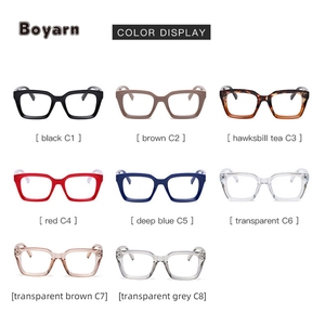 Boyarn Offre Spéciale unisexe Chine gros Logo personnalisé <span class=keywords><strong>Anti</strong></span>-buée lumière bleue bloquant lunettes montures de lunettes carrées - Product Image 6