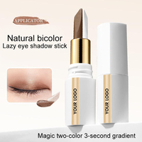 Crayon fard à paupières bicolore clair et foncé, application en une seule traînée, base et highlighter, dégradé en 3 secondes pour les pressées, OEM ODM Marque Privée