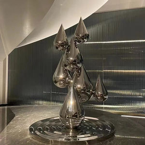 Große Outdoor Edelstahl Erdnuss Skulptur Garten Themenpark Metall Kunst Statue Beeindruckende Statuen für Park Dekor - Product Image 6