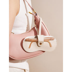 Draagbare PU lederen brillenhoesje lasergravering creatieve zakelijke promotionele geschenken - Product Image 2