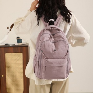 กระเป๋าเป้สะพายหลังฮาชิ แคชชวล 20-35L น้ำหนักเบา กระเป๋าเดินทางสำหรับทุกเพศทุกวัย สีพื้น - Product Image 2