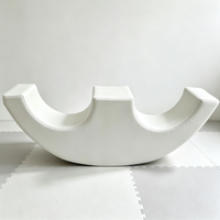Équipement Commercial d'Équilibre et de Jeu Doux pour Intérieur, Rose Pastel et Blanc, Ensemble de Jeux pour Enfants pour Aire de Jeu