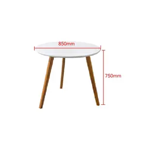 Janno — meubles de bureau industriel blanc, décoration petit coin, table latérale en bois mdf
