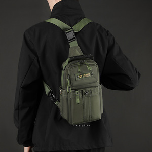 Custom Logo Geometric Fashionable Large Waterproof Durable Lightweight Business <b>Travel</b> Crossbody Shoulder <b>Bag</b> for <b>Men</b> - Product Image 5