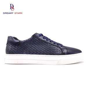 Chaussures pour hommes en cuir faites à la main, originales, personnalisées, en gros, nouvelle collection quatre saisons, baskets tendance à bout rond, pour loisirs - Product Image 5