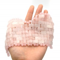 Máscara de Ojos Refrescante de Cuarzo Rosa, Máscara de Ojos de Cristal Rosa Natural, Máscara de Ojos Hecha a Mano con Cuentas de Piedras Preciosas, Máscara de Ojos para Terapia de Frío