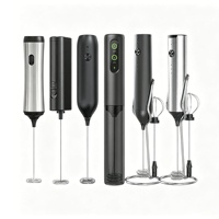 Mousseur à lait électrique rechargeable, mousseur à café portable, mini fouet pour latte, cappuccino, chocolat chaud, mélangeur d'œufs