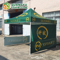 3x3m Faltbares Outdoor-Pavillon-Zelt, Wasserdichtes Oxford-Vordach mit Individuellem Logo für Messen & Hamburger-Stände Erweiterbare Zelte