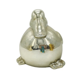 Vàng-mạ gốm hộp thư hình con heo đất ngân hàng hộp tiền cho trang trí nội thất thủ công - Product Image 6