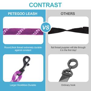 Özel güçlü ağır dayanıklı yansıtıcı naylon köpek çekiş halat örgülü tırmanma halat köpek tasma - Product Image 5