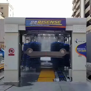 Conduite automatique de Tunnel express à travers le lavage de voiture risense/Offre Spéciale équipement de lavage de voiture installation gratuite en machine