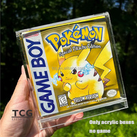 Boîte acrylique transparente personnalisée TCG pour Game Boy : Étui de présentation en acrylique pour Game Boy avec protection UV, stockage GBA, protection UV à 99 %, uniquement en acrylique