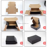Boîte d'expédition pour bijoux en papier ondulé rigide, écologique, biodégradable, avec logo embossé personnalisé, pour l'expédition de cadeaux