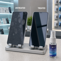 Protecteur d'écran liquide de qualité industrielle A1, nano micro-silice, céramique invisible modifiée, anti-rayures, anti-traces de doigts