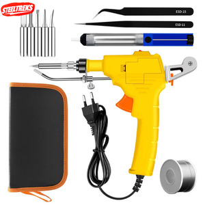 Kit de <span class=keywords><strong>fer</strong></span> à <span class=keywords><strong>souder</strong></span> électrique 60W, 15-en-1, avec alimentation automatique en fil d'étain, outil de soudage portable <span class=keywords><strong>pour</strong></span> la réparation de cartes de circuits imprimés - Product Image 1