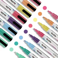 Pastel caneta marcadora de giz líquido apagável, 8 pacotes para quadro branco, quadro negro, janelas, vidro, cerâmica
