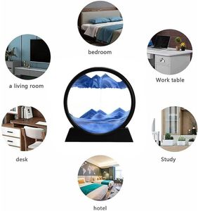 Vente chaude 3D Design Moderne Carré ou Cercle Couleurs Rapide <span class=keywords><strong>Sable</strong></span> Creative Paysage <span class=keywords><strong>Sablier</strong></span> pour La Décoration Intérieure - Product Image 5