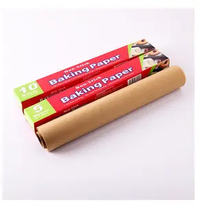 Heavy Duty Parchment Roll Baking Paper with Slide Cutter, Easy Cut and Non-Stick Cooking Paper for Bread, Cookies, Air Fryer