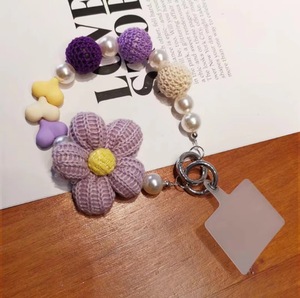 Bán buôn handmade Amigurumi Crochet hoa Keychain <span class=keywords><strong>c</strong></span>ủa phụ nữ dệt kim mó<span class=keywords><strong>c</strong></span> chìa khóa dễ thương đính <span class=keywords><strong>c</strong></span>ườm điện thoại quyến rũ chìa khóa xe Phụ kiện túi - Product Image 6