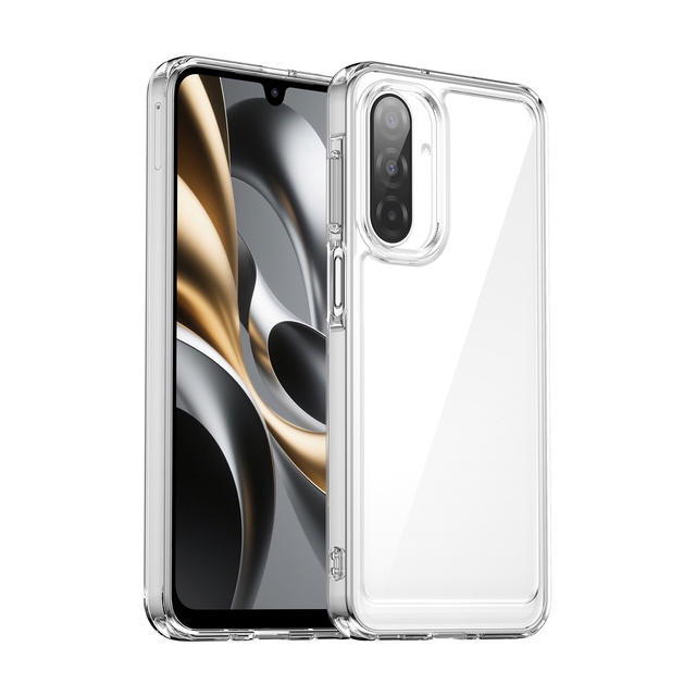 Luxury Shockproof Phone Case Hard Acrylic for Galaxy A17 Smart Folding Mobile Case Transparent for Galaxy A07