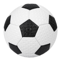 Ballon de football miniature classique noir et blanc en PVC pour enfants, taille 2, cousu à la machine, adapté aux activités promotionnelles