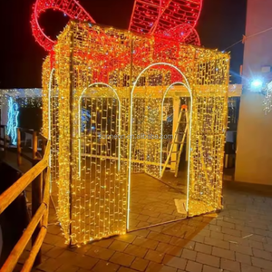 ไฟประดับตกแต่งคริสต์มาส กล่องของขวัญขนาดใหญ่ ไฟปีใหม่ สำหรับตกแต่งภายนอก - Product Image 5