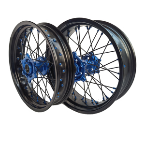 Quantité minimale de commande 1 ensemble <span class=keywords><strong>YZ</strong></span> YZF125 <span class=keywords><strong>250</strong></span> ensemble de roues supermoto, roues à rayons en alliage, jantes, roues <span class=keywords><strong>supermotard</strong></span> pour YAMAHA - Product Image 2