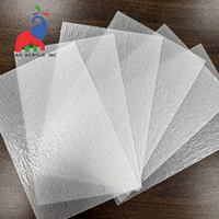 Feuilles d'acrylique ondulées nacrées 1 mm 2 mm 3 mm d'épaisseur pour la découpe au laser, feuilles pour la conception artistique et l'artisanat
