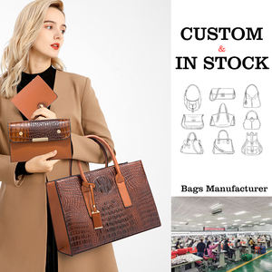 Nouveau sac à main à motif crocodile, tendance et élégant, sac à bandoulière grande capacité, ensemble de trois pièces - Product Image 1