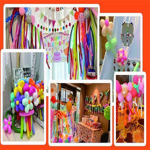 100 palloncini per feste lunghi palloncini magici in lattice attorcigliati pagliacci animali festa compleanni decorazione festa nuziale palloncini regali - Product Image 6
