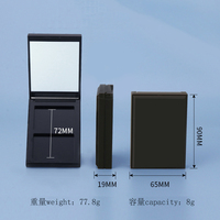 Palette de fards à paupières ronde à 5 compartiments, boîte vide en plastique, palette de fards à paupières, palette à lèvres, plateau de maquillage, vente chaude