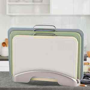 Juego de tabla de cortar de clasificación de bloques de cortar de cocina de plástico duradero de nuevo diseño con almacenamiento - Product Image 5