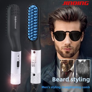 2025 <strong>Hair</strong> <strong>Straightener</strong> Professional 2 In 1 Straight Flat Iron Electric Hot Comb Straightening Brush Women <strong>Straightener</strong> Comb - Product Image 2