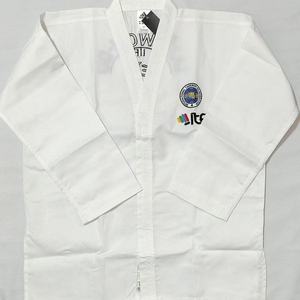 <span class=keywords><strong>Uniforme</strong></span> <span class=keywords><strong>de</strong></span> <span class=keywords><strong>Taekwondo</strong></span> ITF Quteng, Material Acanalado con Logotipo Personalizado, Alta Resistencia, Unisex, para Entrenamiento - Product Image 1