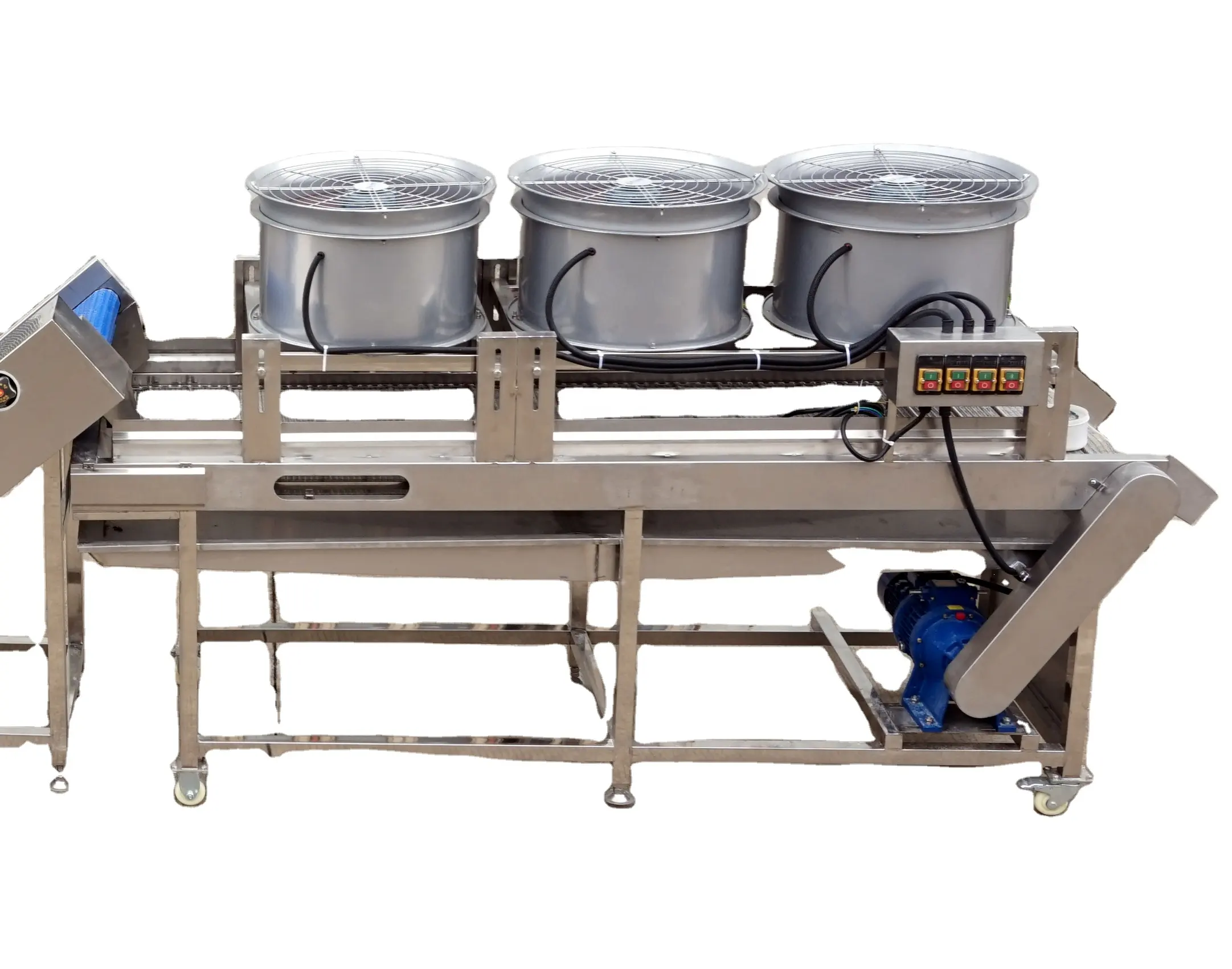 コンベヤーベルト付きの広く使用されている工業用果物および野菜加工空気乾燥機