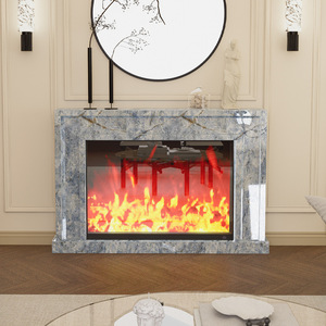 BOWEIYA Style Français Simulation Électronique Flamme <span class=keywords><strong>Cheminée</strong></span> <span class=keywords><strong>Insert</strong></span> Décoratif Chauffe-Armoire <span class=keywords><strong>pour</strong></span> Salon Ménage Décoration - Product Image 4