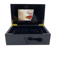 Boîte à bijoux en bois avec vidéo personnalisée de haute qualité, écran LCD de 7 pouces, musique vidéo